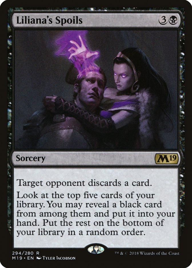 Liliana's Spoils [Core Set 2019] | Silver Goblin