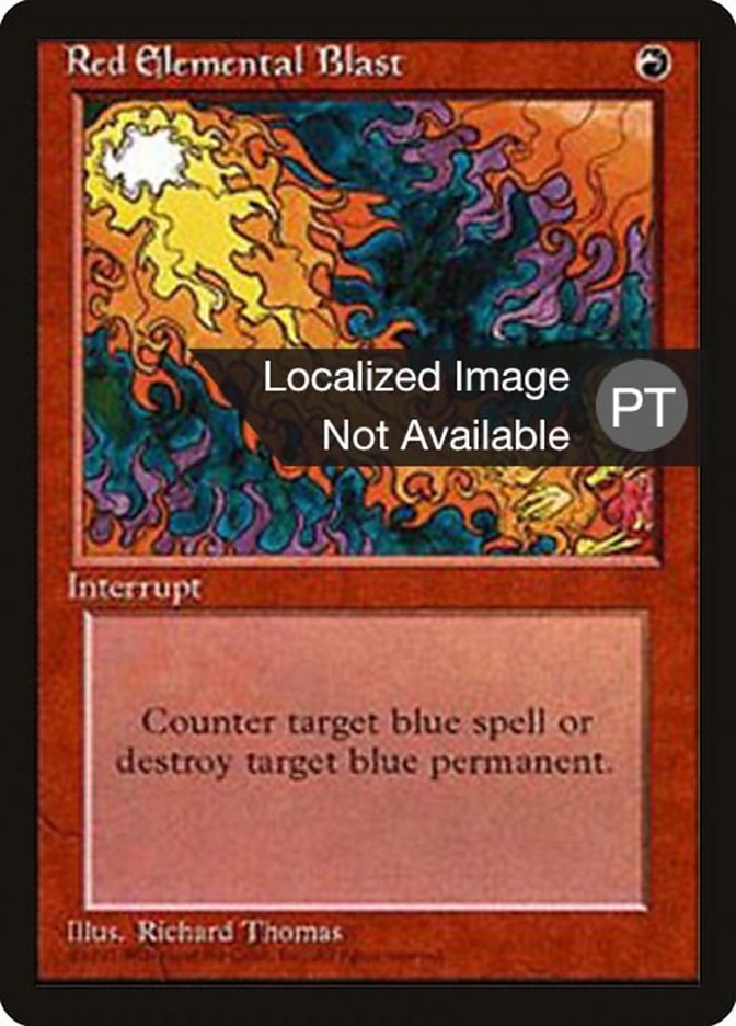 Red Elemental Blast [Fourth Edition (Foreign Black Border)] | Silver Goblin