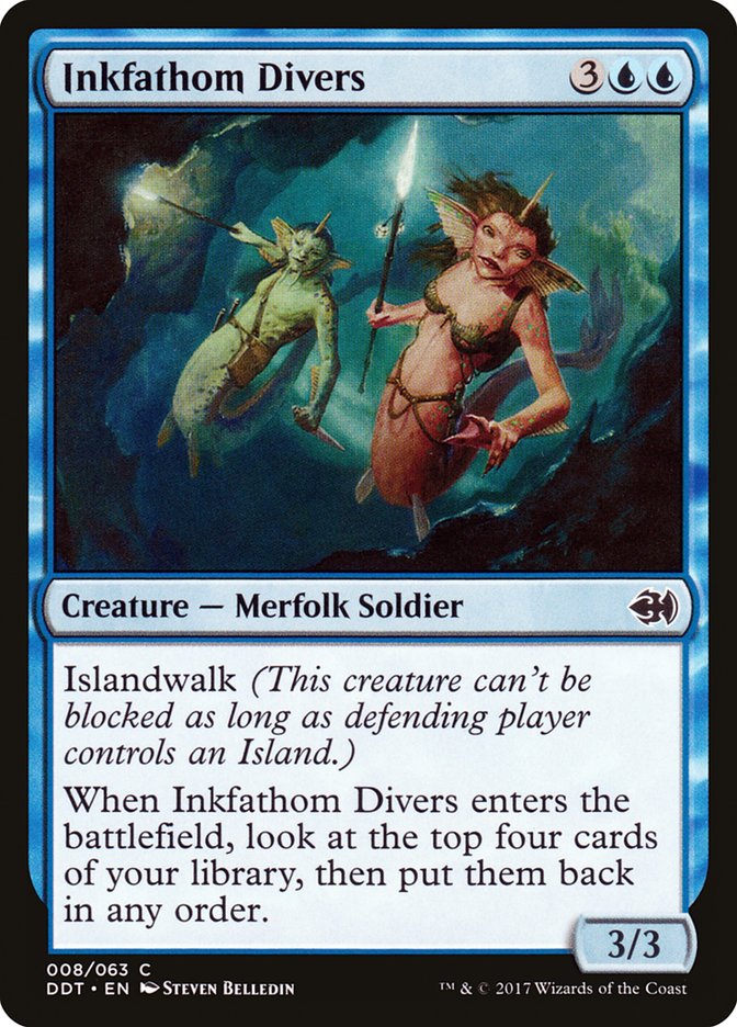 Inkfathom Divers [Duel Decks: Merfolk vs. Goblins] | Silver Goblin
