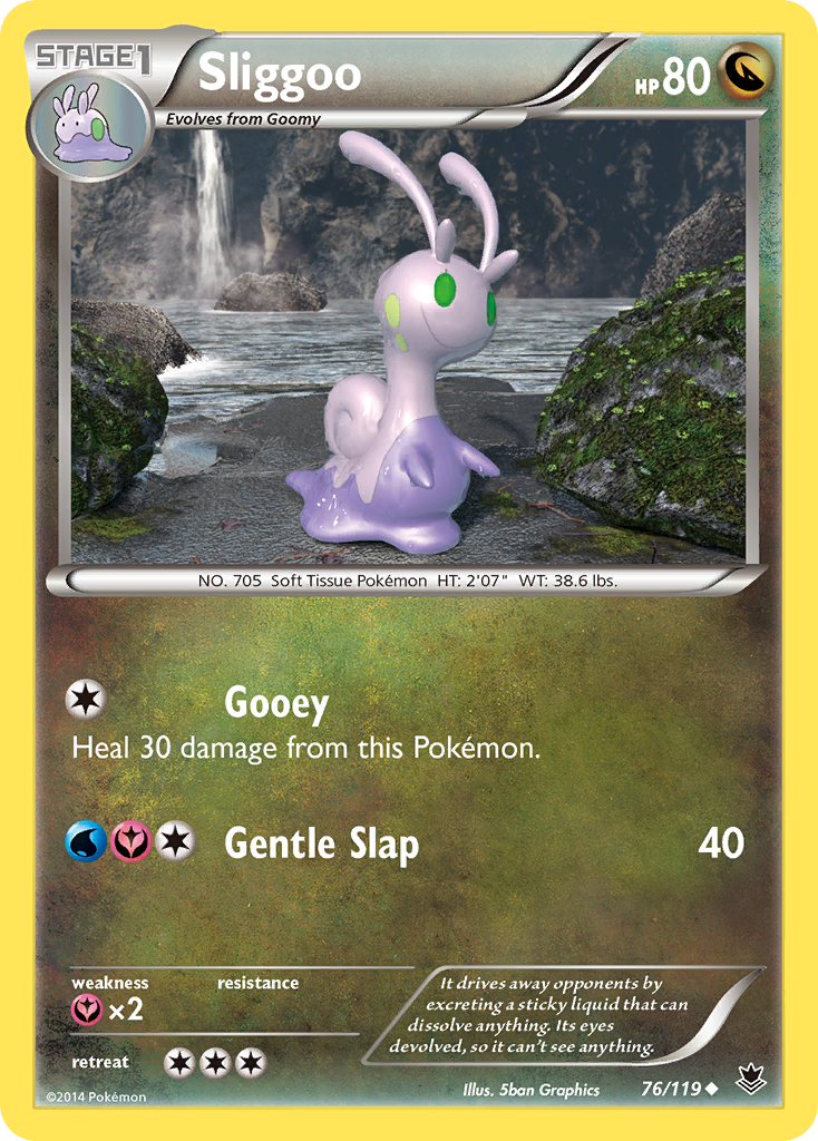 Sliggoo (76/119) [XY: Phantom Forces] | Silver Goblin