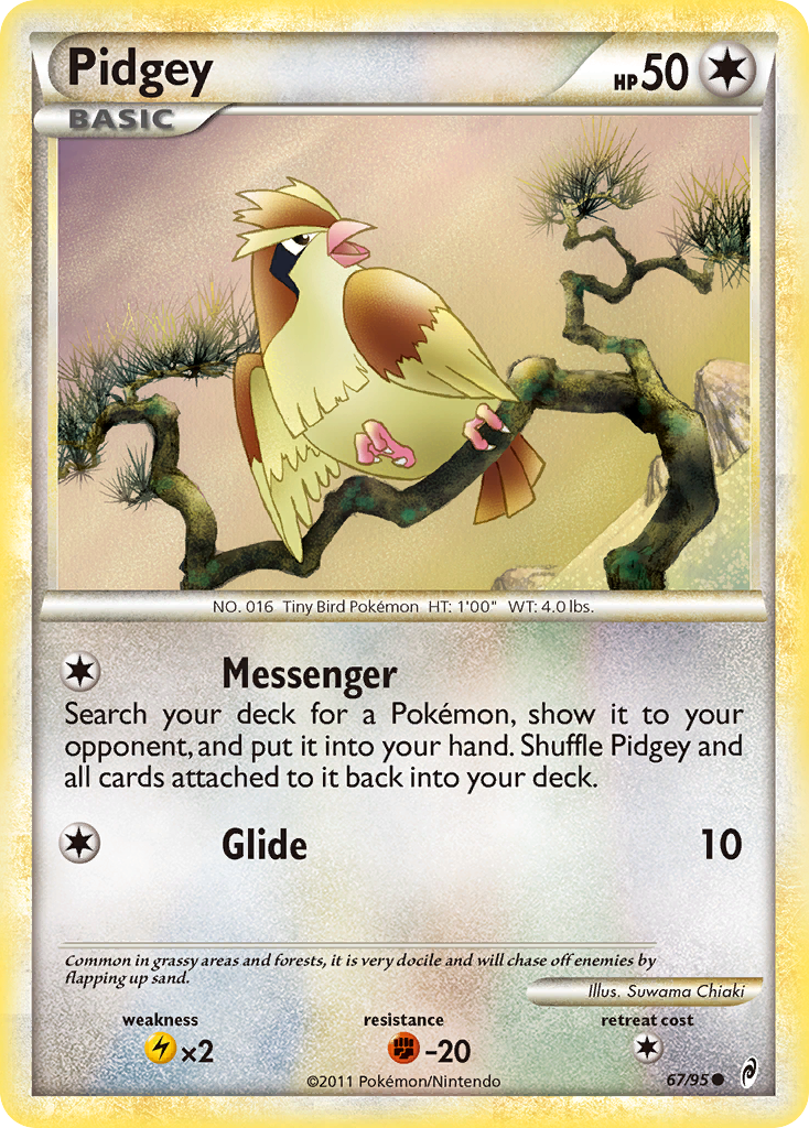 Pidgey (67/95) [HeartGold & SoulSilver: Call of Legends] | Silver Goblin