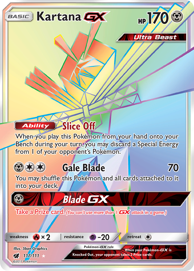 Kartana GX (117/111) [Sun & Moon: Crimson Invasion] | Silver Goblin