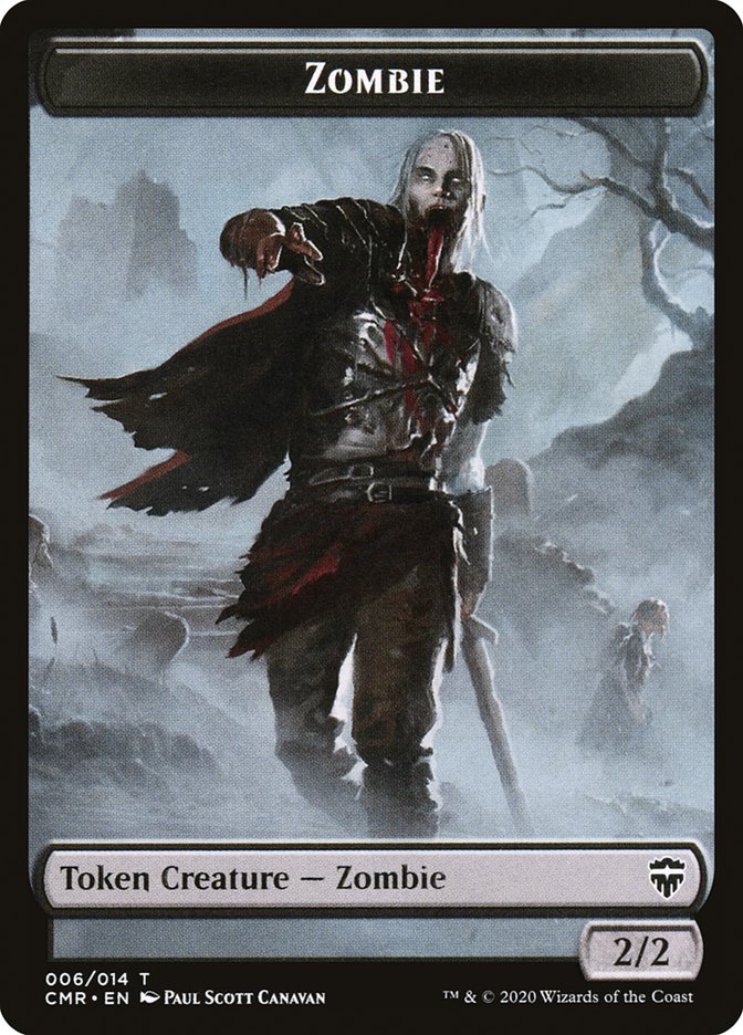 Zombie Token [Commander Legends Tokens] | Silver Goblin