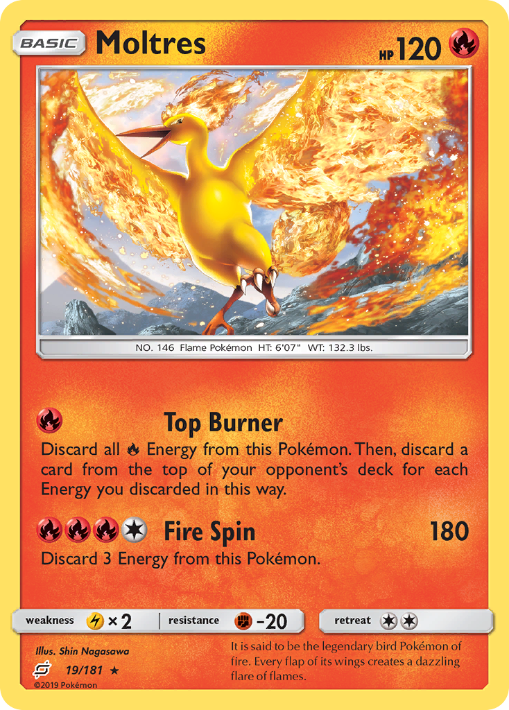 Moltres (19/181) [Sun & Moon: Team Up] | Silver Goblin