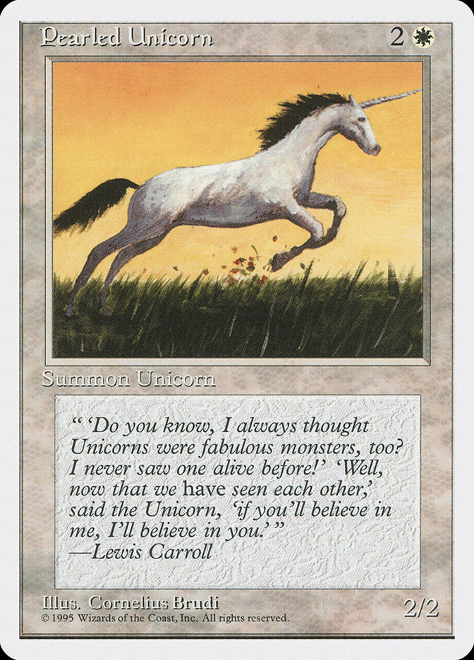 Pearled Unicorn [Fourth Edition] | Silver Goblin