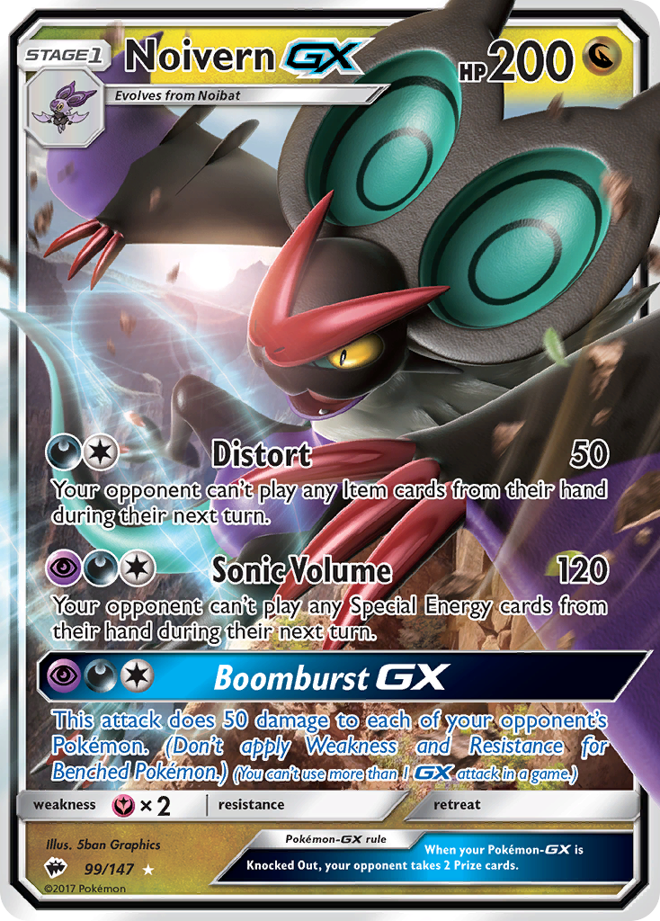 Noivern GX (99/147) [Sun & Moon: Burning Shadows] | Silver Goblin