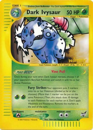 Dark Ivysaur (6) (Winner) (Jumbo Card) [Best of Promos] | Silver Goblin