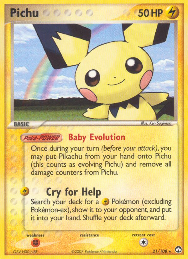 Pichu (21/108) [EX: Power Keepers] | Silver Goblin