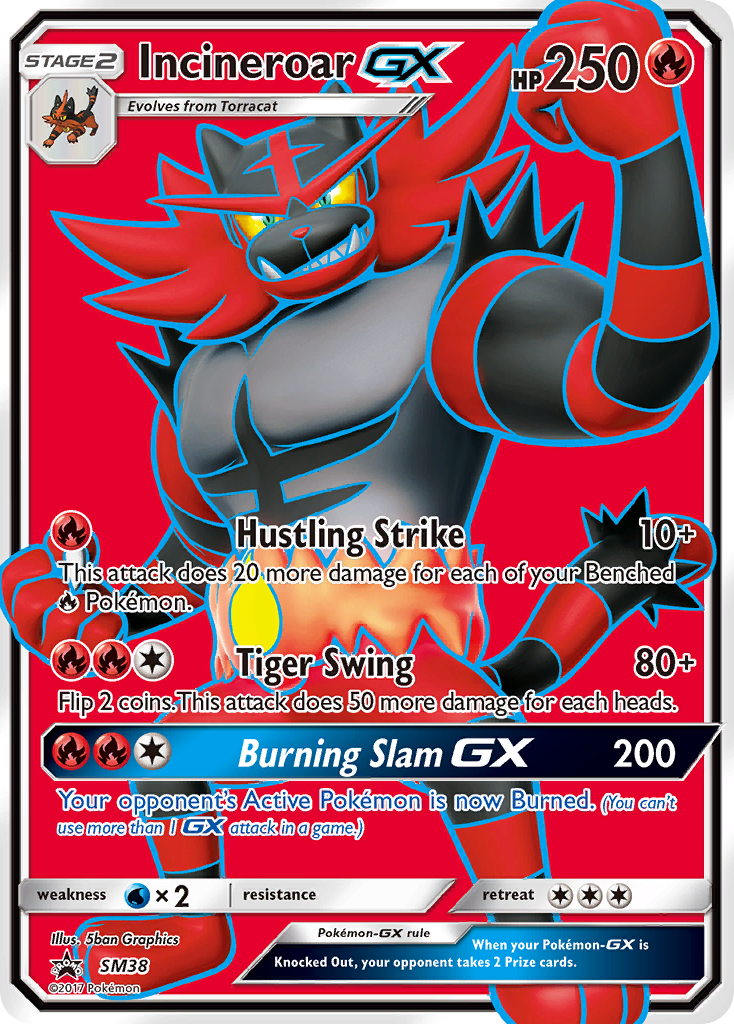 Incineroar GX (SM38) [Sun & Moon: Black Star Promos] | Silver Goblin