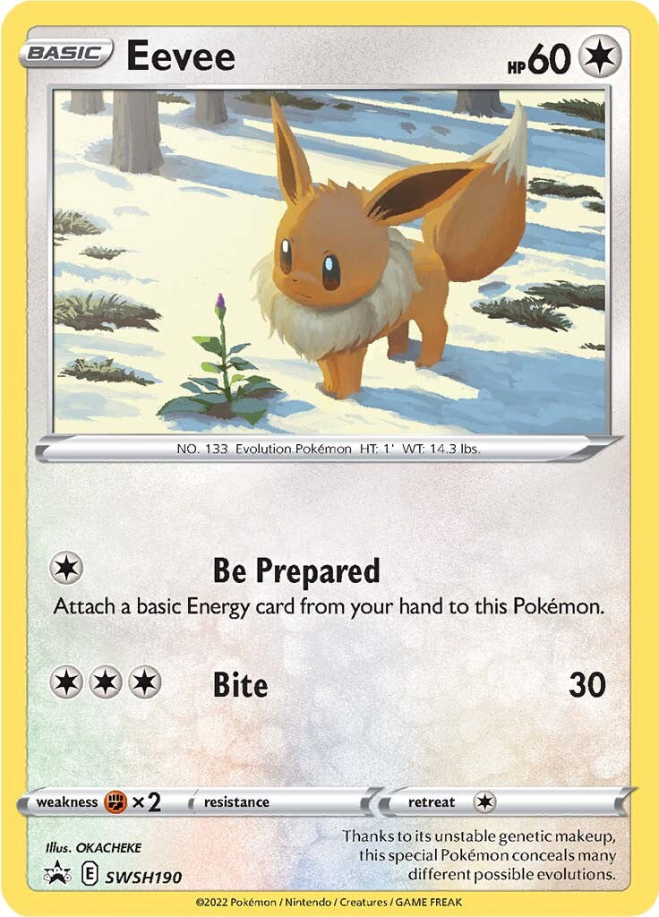 Eevee (SWSH190) [Sword & Shield: Black Star Promos] | Silver Goblin