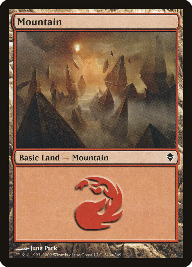 Mountain (243a) [Zendikar] | Silver Goblin