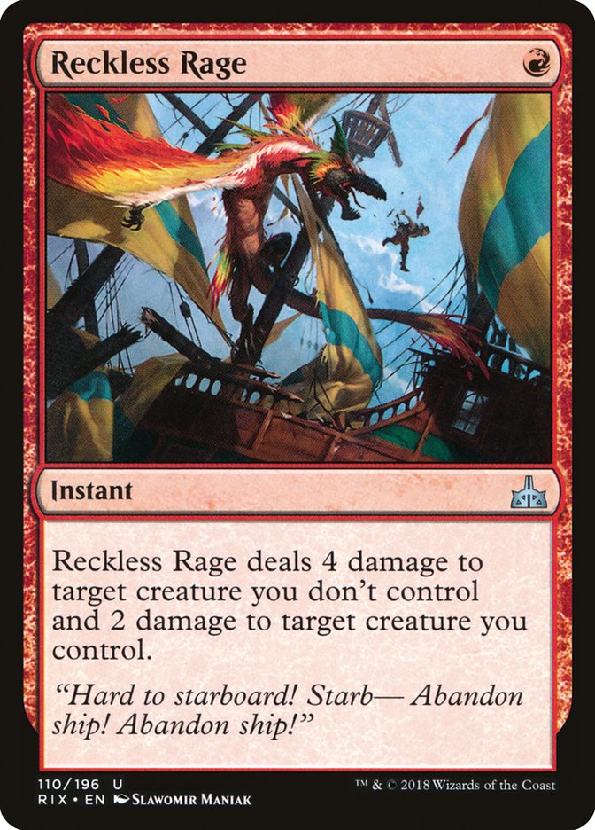 Reckless Rage [Rivals of Ixalan] | Silver Goblin