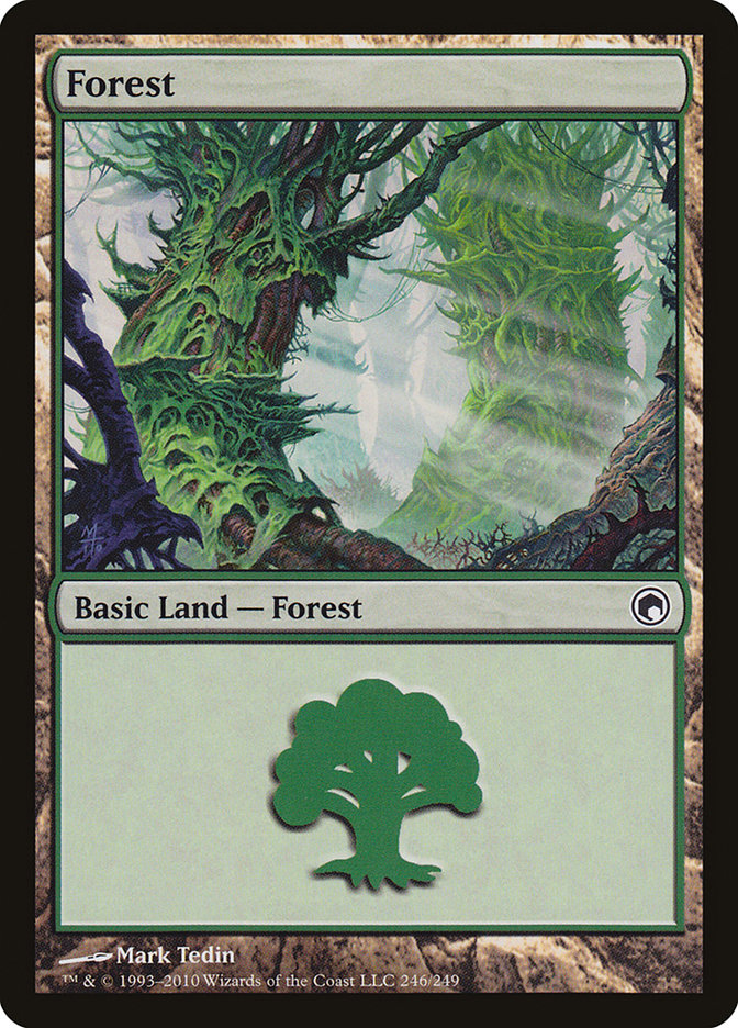 Forest (246) [Scars of Mirrodin] | Silver Goblin