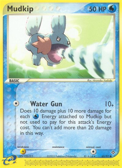 Mudkip (65/97) [EX: Dragon] | Silver Goblin