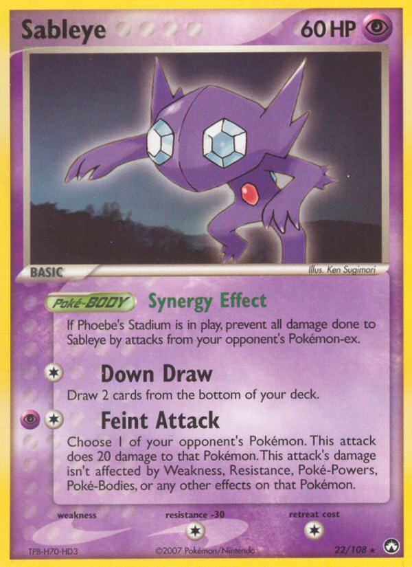 Sableye (22/108) [EX: Power Keepers] | Silver Goblin