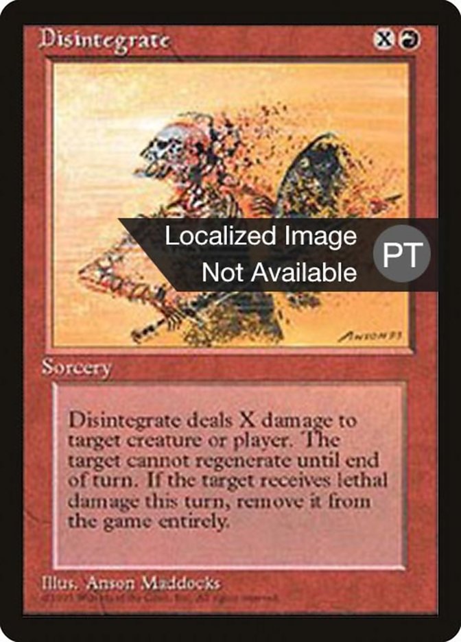 Disintegrate [Fourth Edition (Foreign Black Border)] | Silver Goblin