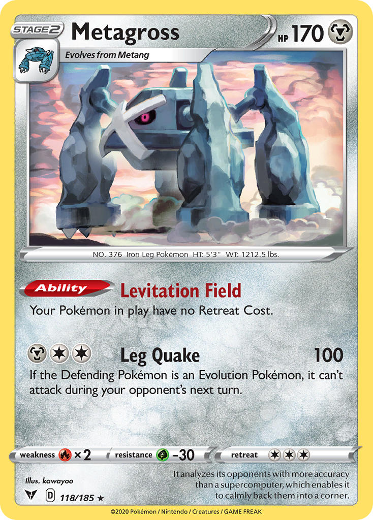 Metagross (118/185) [Sword & Shield: Vivid Voltage] | Silver Goblin