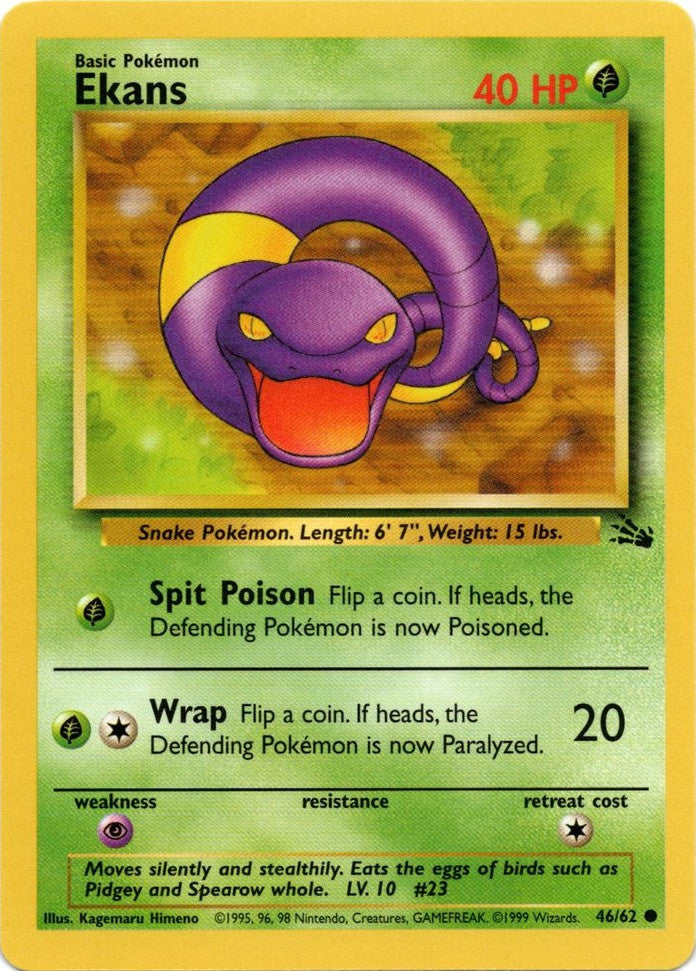 Ekans (46/62) [Fossil Unlimited] | Silver Goblin