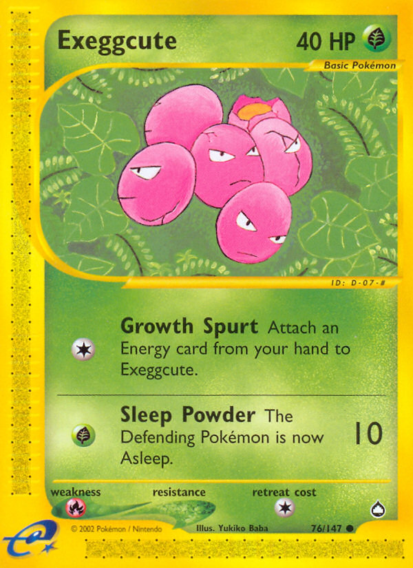 Exeggcute (76/147) [Aquapolis] | Silver Goblin