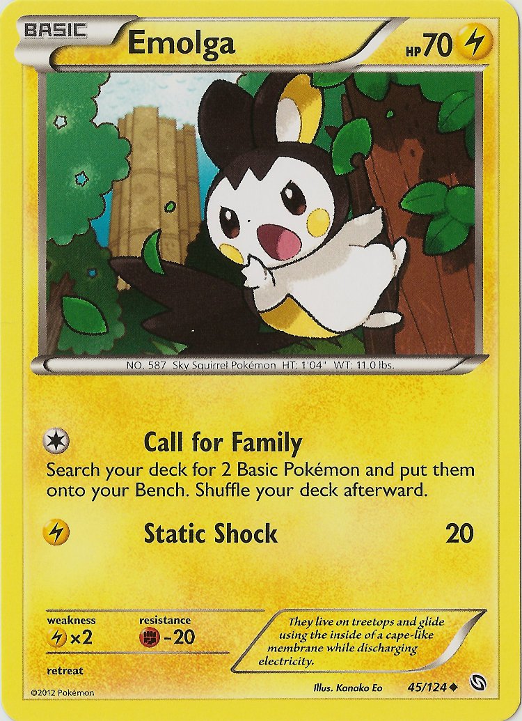 Emolga (45/124) [Black & White: Dragons Exalted] | Silver Goblin