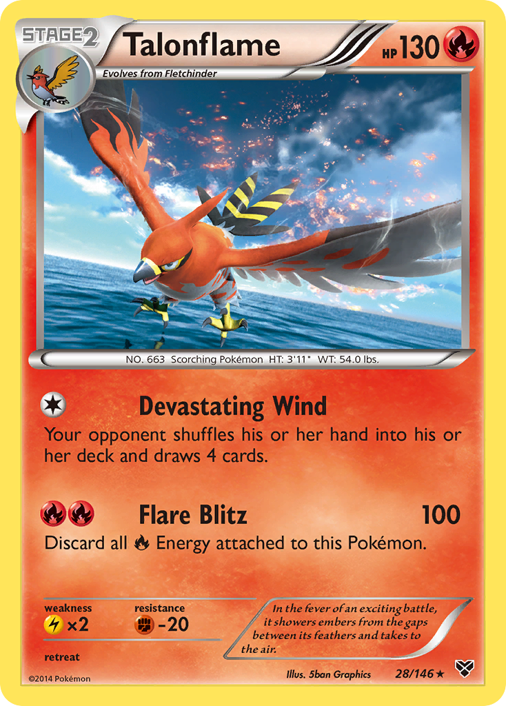 Talonflame (28/146) [XY: Base Set] | Silver Goblin