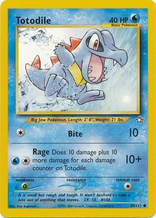 Totodile (80/111) [Neo Genesis Unlimited] | Silver Goblin