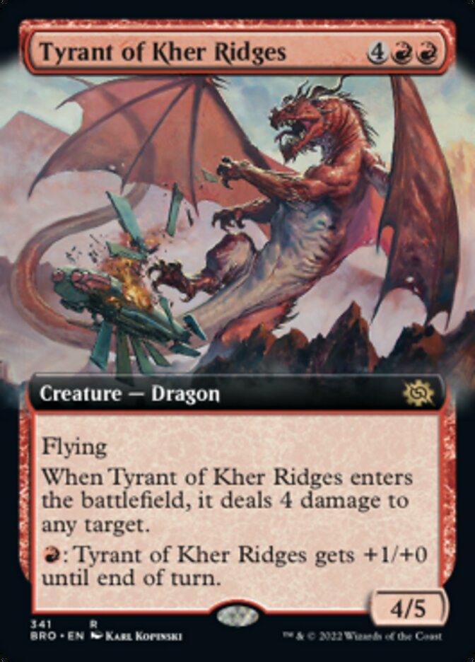 Tyrant of Kher Ridges (Extended Art) [The Brothers' War] | Silver Goblin