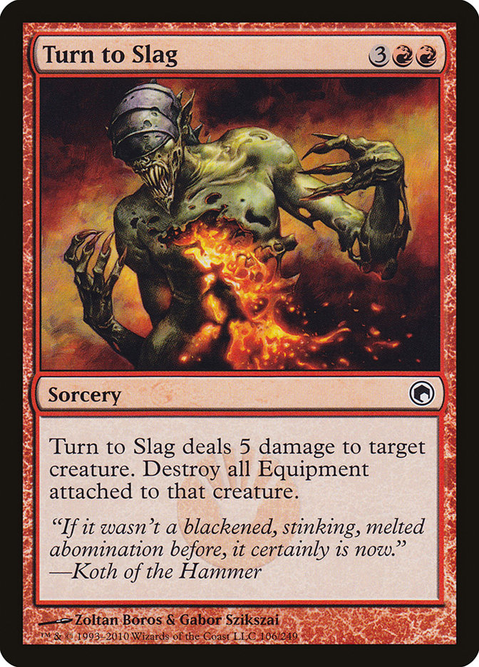 Turn to Slag [Scars of Mirrodin] | Silver Goblin