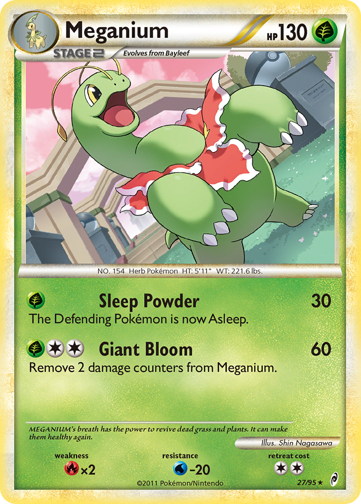 Meganium (27/95) [HeartGold & SoulSilver: Call of Legends] | Silver Goblin