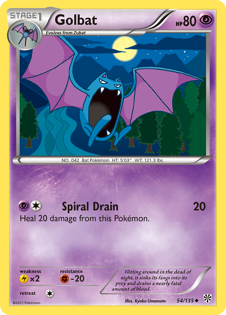 Golbat (54/135) [Black & White: Plasma Storm] | Silver Goblin