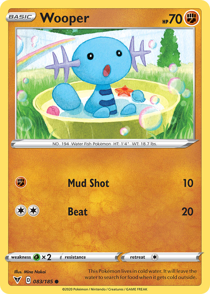 Wooper (083/185) [Sword & Shield: Vivid Voltage] | Silver Goblin