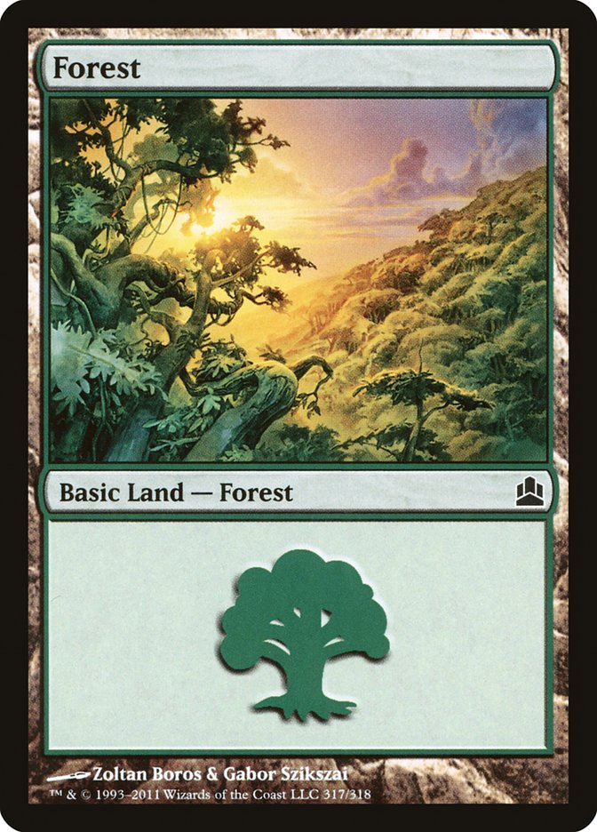 Forest (317) [Commander 2011] | Silver Goblin