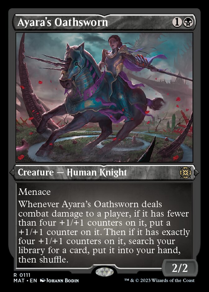Ayara's Oathsworn (Foil Etched) [March of the Machine: The Aftermath] | Silver Goblin