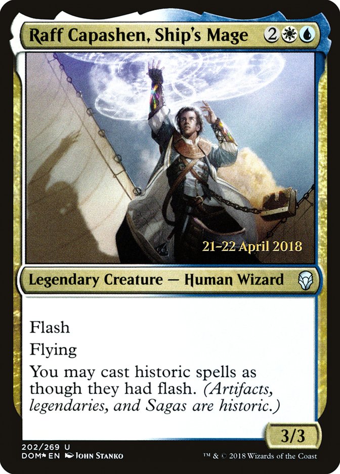 Raff Capashen, Ship's Mage [Dominaria Prerelease Promos] | Silver Goblin