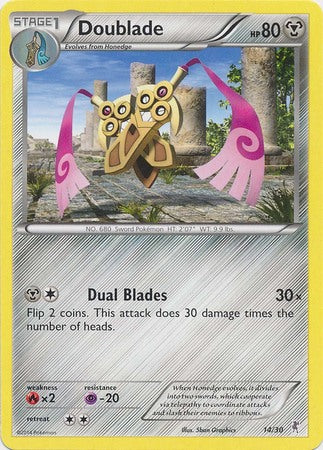 Doublade (14/30) [XY: Trainer Kit 1 - Bisharp] | Silver Goblin