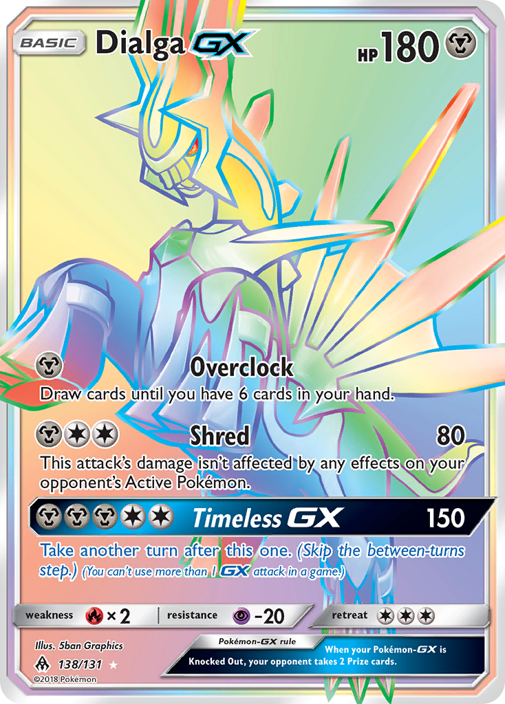 Dialga GX (138/131) [Sun & Moon: Forbidden Light] | Silver Goblin