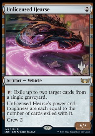 Unlicensed Hearse (Promo Pack) [Streets of New Capenna Promos] | Silver Goblin