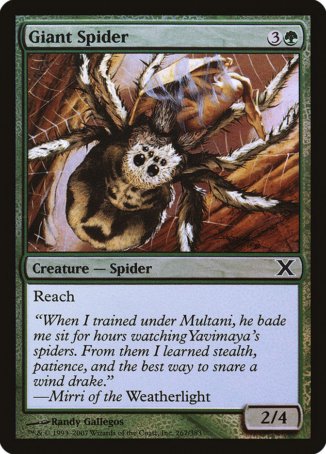 Giant Spider (Premium Foil) [Tenth Edition] | Silver Goblin