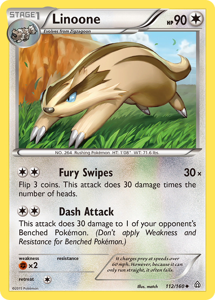 Linoone (112/160) [XY: Primal Clash] | Silver Goblin