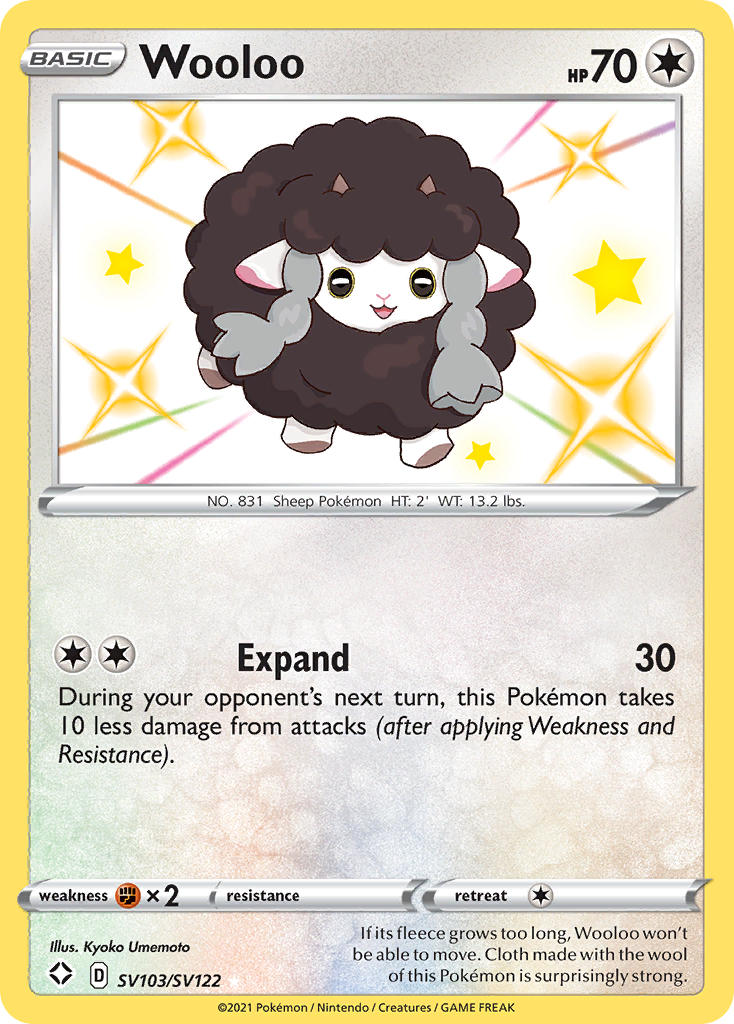 Wooloo (SV103/SV122) [Sword & Shield: Shining Fates] | Silver Goblin