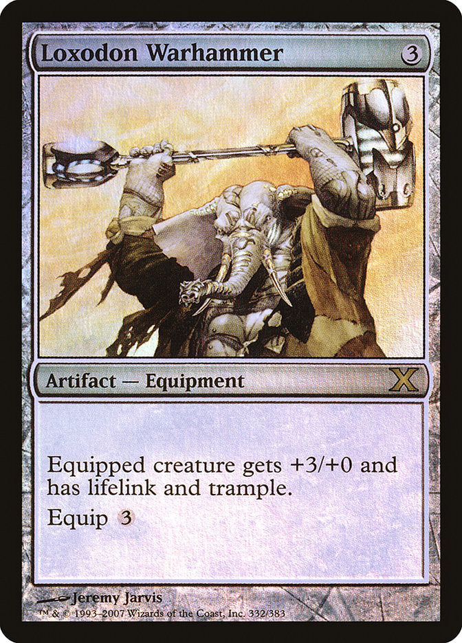 Loxodon Warhammer (Premium Foil) [Tenth Edition] | Silver Goblin