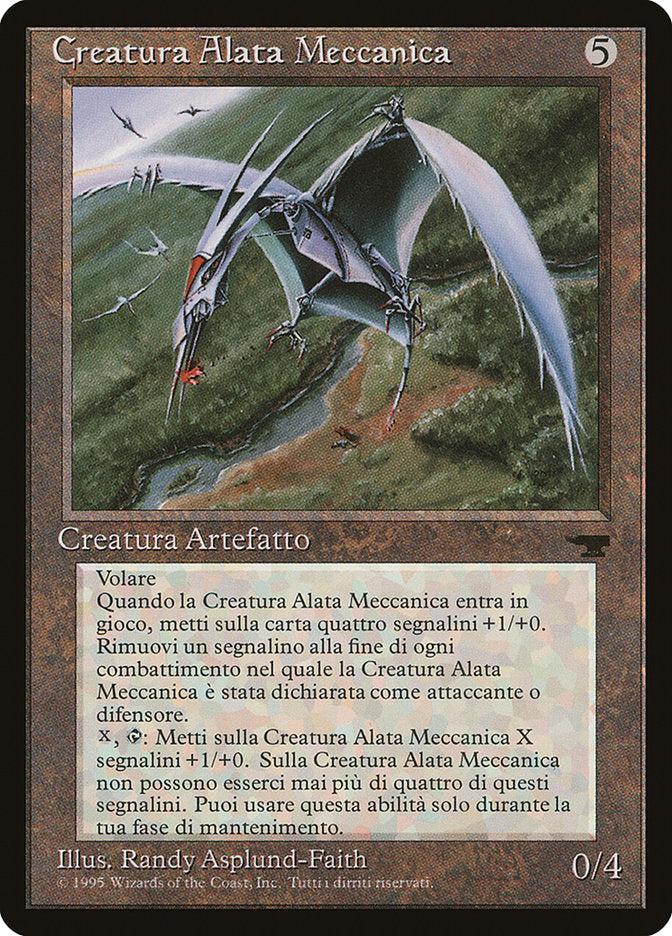 Clockwork Avian (Italian) - "Creatura Alata Meccanica" [Rinascimento] | Silver Goblin