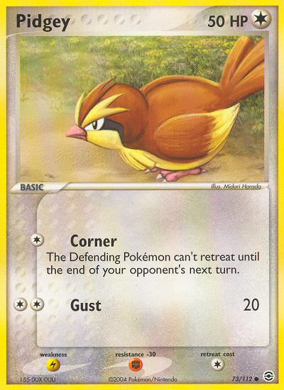 Pidgey (73/112) [EX: FireRed & LeafGreen] | Silver Goblin