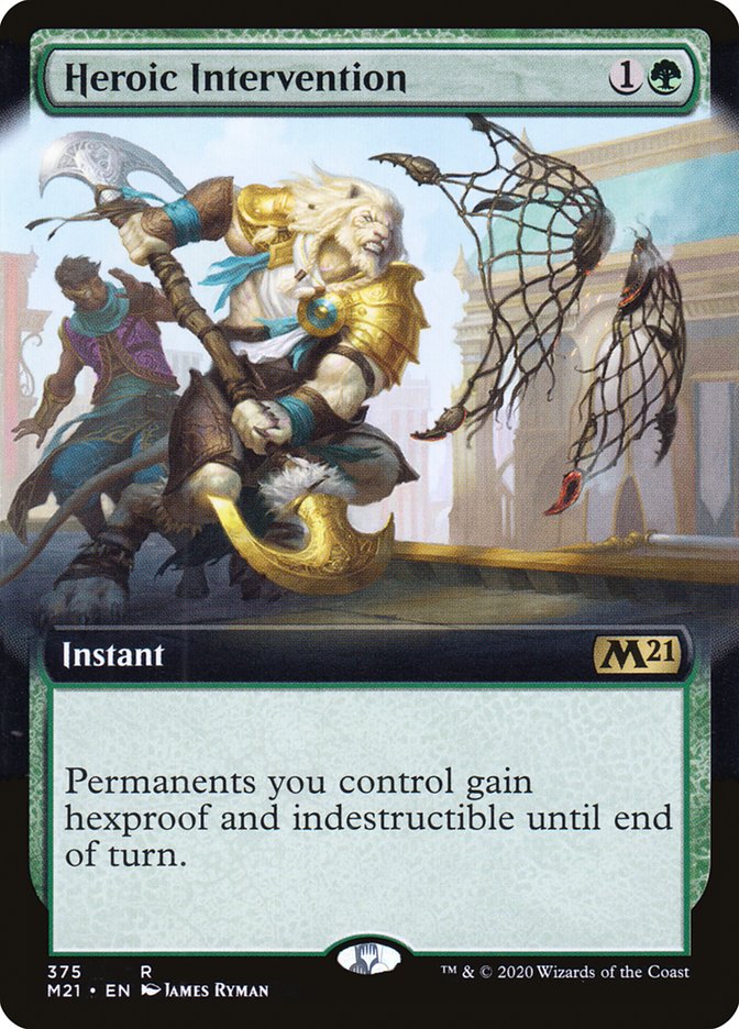 Heroic Intervention (Extended Art) [Core Set 2021] | Silver Goblin