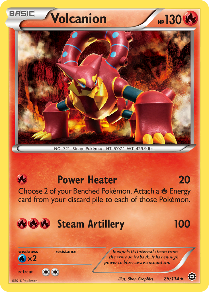 Volcanion (25/114) [XY: Steam Siege] | Silver Goblin