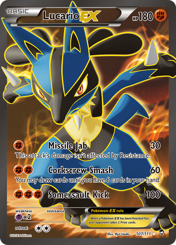 Lucario EX (107/111) [XY: Furious Fists] | Silver Goblin