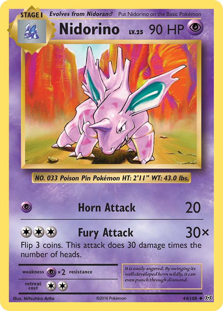 Nidorino (44/108) [XY: Evolutions] | Silver Goblin