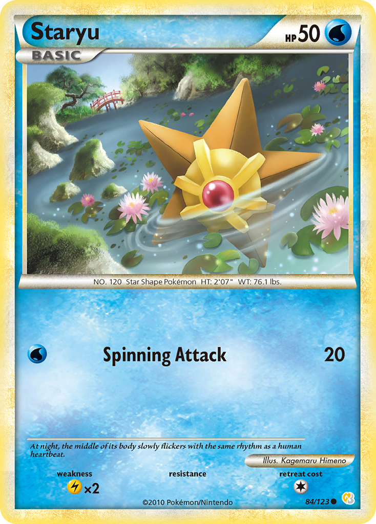 Staryu (84/123) [HeartGold & SoulSilver: Base Set] | Silver Goblin