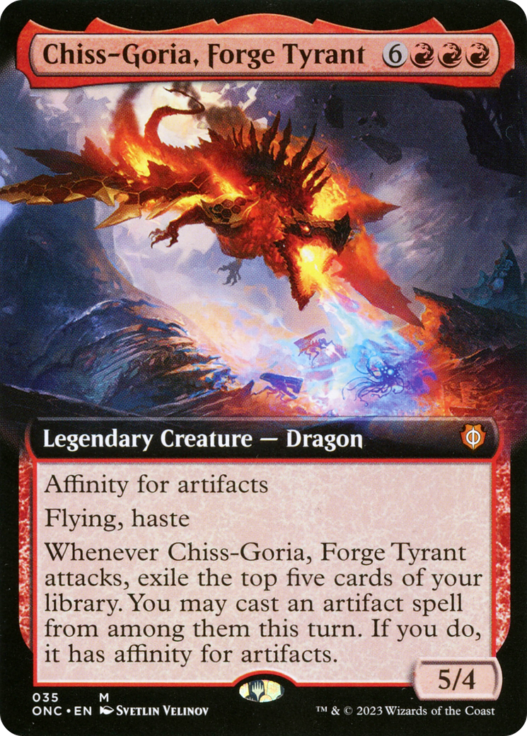 Chiss-Goria, Forge Tyrant (Extended Art) [Phyrexia: All Will Be One Commander] | Silver Goblin