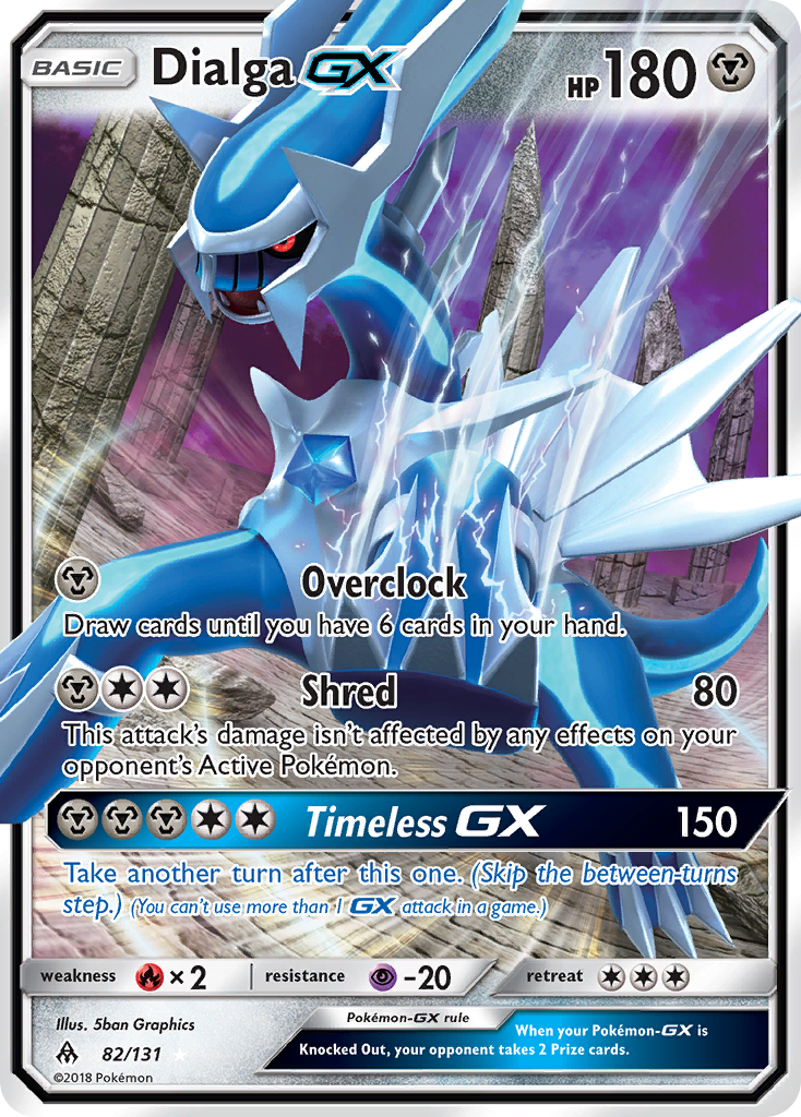 Dialga GX (82/131) [Sun & Moon: Forbidden Light] | Silver Goblin